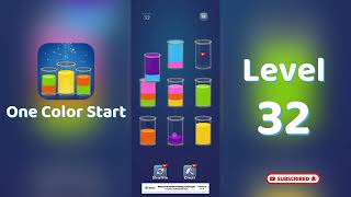 One Color Start Level 32 Walkthrough 🎨 | Sorting Game | Puzzle Game Solutions & Tips | Go Answer screenshot 4