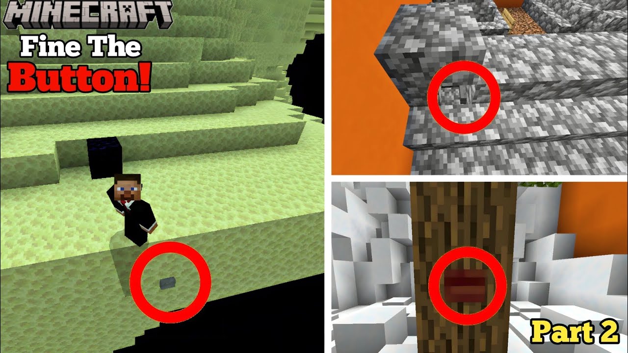 Minecraft Fine the Button [ Challenge ] Part 2 #minecraft #youtube # ...