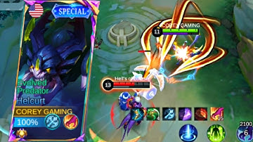 100% IMMORTAL HELCURT NEW 1 SHOT JUNGLE BUILD & EMBLEM (2025) #mlbb #helcurt 