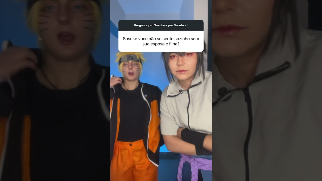 NARUTO E SASUKE RESPONDEM!! #naruto #cosplay ​⁠@Nandalorenzine