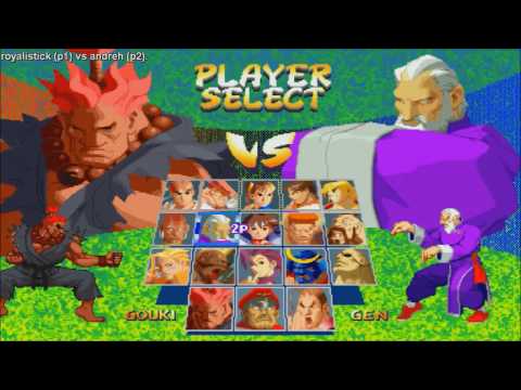 [HD] - Fightcade -  Street Fighter Alpha 2 - Royalistick(UK) Vs Andreh(BRA)