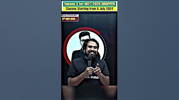 DROPPER Ki PROBLEM 🥹 #PW #Shorts #NEET2025