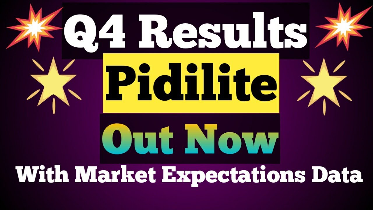 Pidilite industries Q4 results. Pidilite industries Q4 results with ...