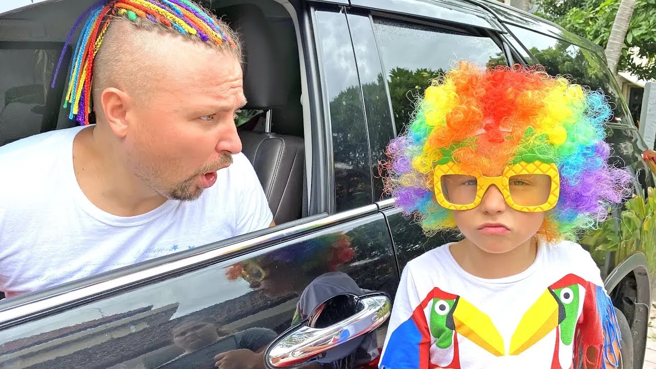 Invisible Kids Pretend Play Indoor Games with Funny Dad