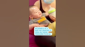 An example of a baby not wanting to drink and being pressured to do so (ebook in description)