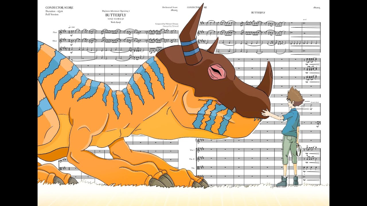 Butterfly 디지몬 어드벤처 OP 오케스트라 버전 편곡 연주 Digimon Adventure OP - Butterfly Orchestra Version 1812105
