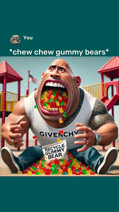 Special Delicious Gummy Bears Dwayne x Peele (Ai Edition) No Brainer #aiart #chatgptart