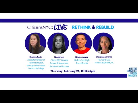 CitizensNYC: LIVE Rethink & Rebuild