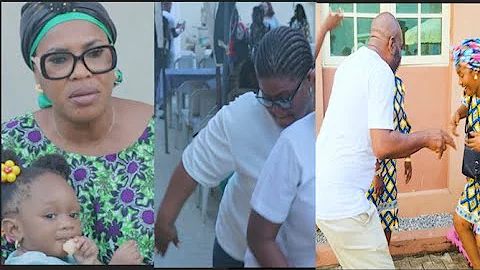 Actor Funsho Adeolu &Wife Dance As Fathia Balogun Brought Her Granddaughter His Mom' Burial Ceremony