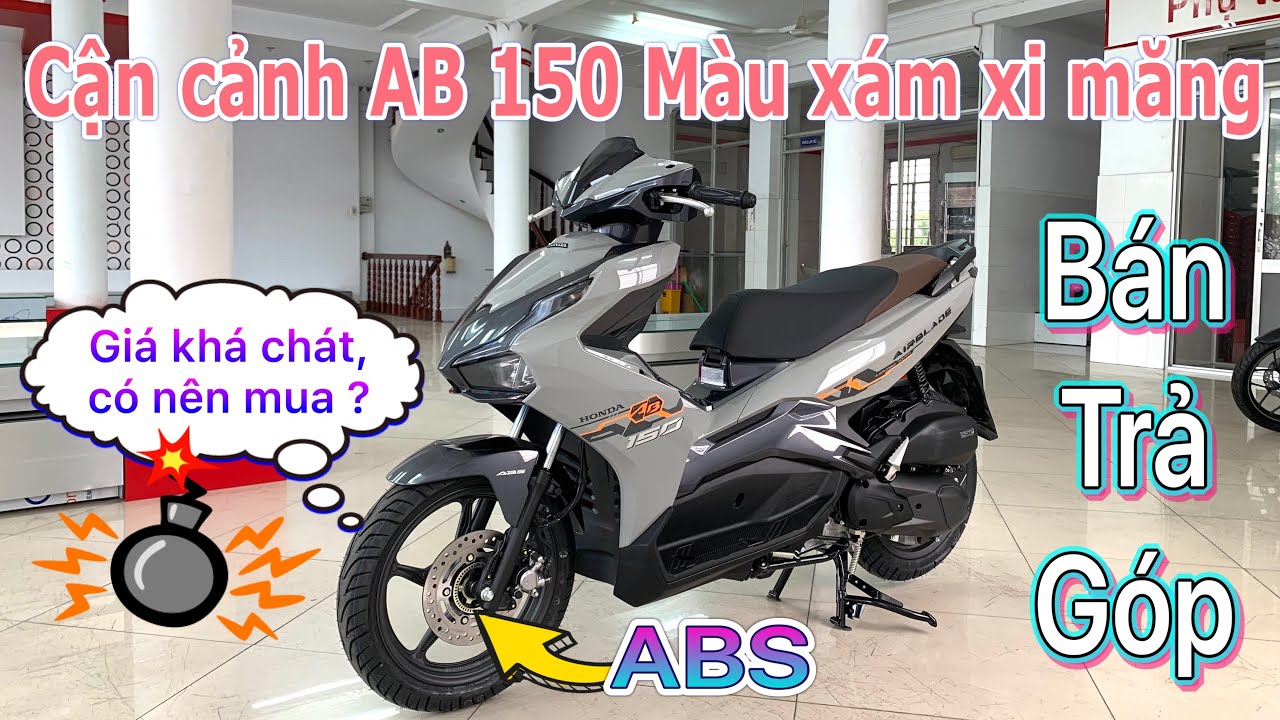 Sơn xe Air Blade màu xám xi măng nổi bật cực đẹp  SƠN XE GIÁ RẺ