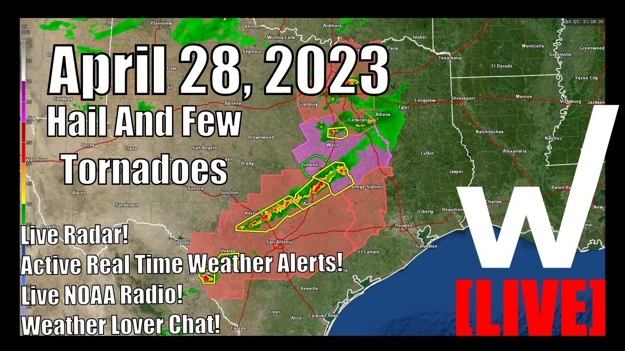 Live Coverage: Texas Large Hail And Tornado Threat - YouTube