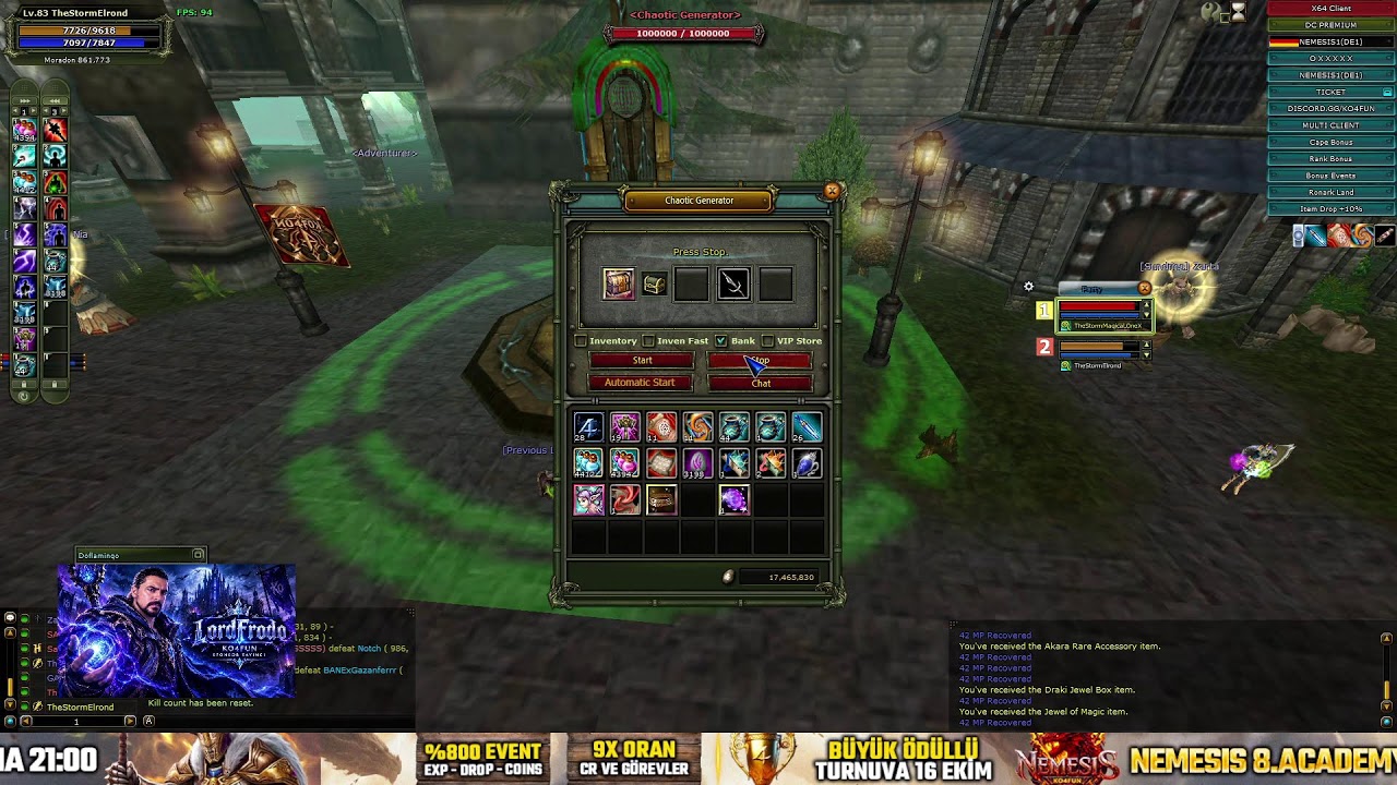 #KO4FUN 🏆 LordFrodo / Mage PK 🔥NEMESIS 🔥 #Knight Online PVP #Canlı Yayın
