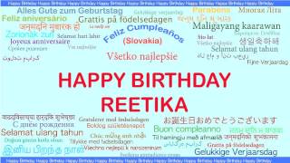 Reetika   Languages Idiomas - Happy Birthday