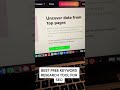 Keyword surfer is best free keyword research tool for SEO #surfers