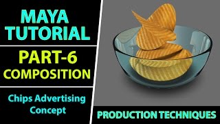 Maya 2016 Tutorial | Chips Advertising Concept - PART 6 Composition