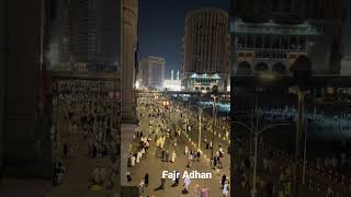 Fajr Adhan in Masjid al haram #masjidalharam #fajr #fajrprayer #adhan #azaan #makkah #allahuakbar