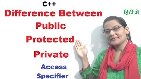 Public,Private Protected Access Specifier in Inheritance in C++ in  Hindi (Lec-32)|C++ Programming