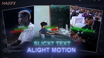 Slicx7 text Alight Motion (+preset) | Slicx7 text Alight Motion tutorial