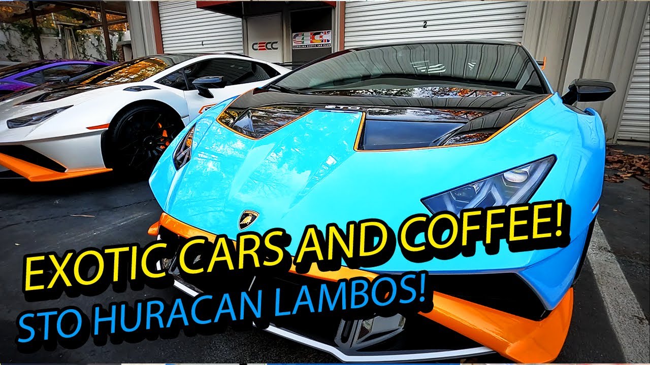 Car Enthusiast Heaven: Exotic Cars Unite at Carolina Exotic Car Club's Cars and Coffee Event! 🏎️☕
