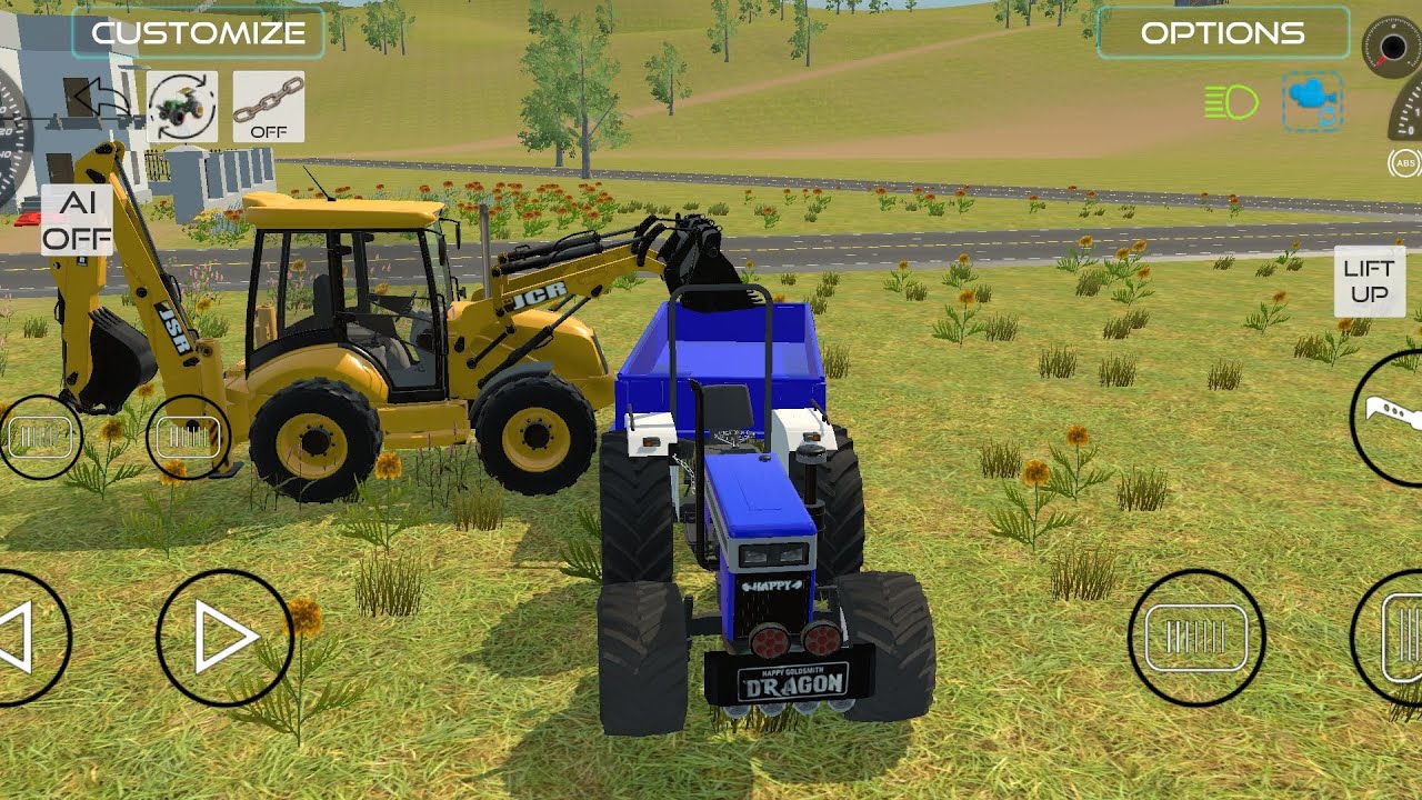 jcb-3dx-xpert-heavy-weight-loading-drum-by-loader-stuck-mud-in-tractor