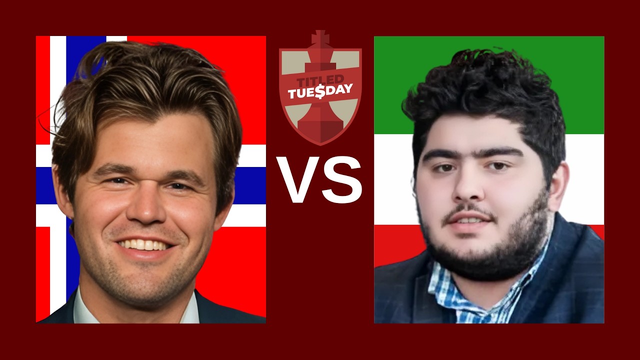 Magnus Carlsen vs Parham Maghsoodloo | Titled Tuesday Games | Chess.com