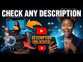 How To Check Description of Videos on YouTube