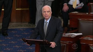 After health care vote, McCain urges senators to work together