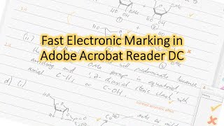 Fast electronic marking in free Adobe Acrobat Reader DC
