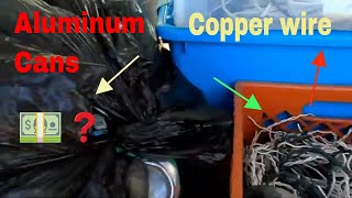 taking aluminum cans to scrap yard -make money