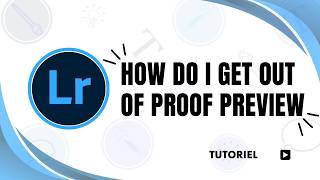 How do I get out of proof preview in Lightroom screenshot 2