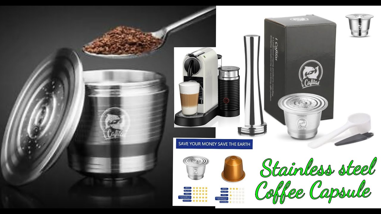 Capsule caffe ricaricabile / riutilizzabile per nespresso / stainless steel  coffee Capsule ☕ ☕☕❤️❤️ 