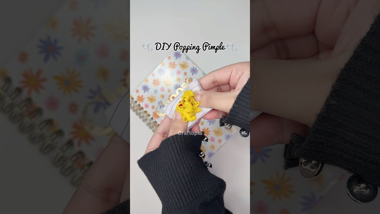 DIY Popping Pimple 💥 #diy #cutecrafts #craft #crafts #pimple #thingstodo #papercraft #craftopia