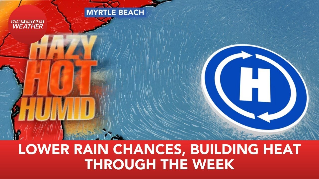 FIRST ALERT: Lower rain chances, building heat through the week - YouTube