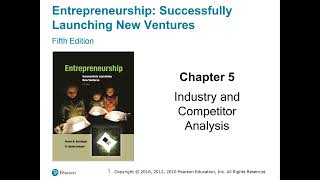 Lecture 5: Industry and Competitor Analysis Part 1  - تحليل الصناعة والمنافسين- الجزء الأول