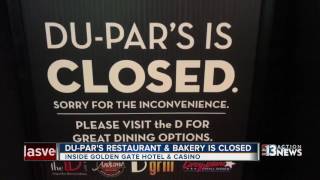 Du-Par's in downtown Las Vegas has closed