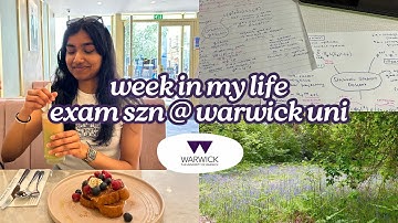 📚🍒 week in my life studying for exams | warwick uni epp student [vlog]