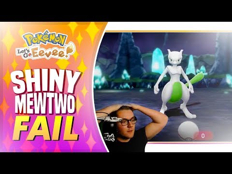 Pokemon Let's Go - INSANE SHINY MEWTWO FAIL (1700+ ENCOUNTERS...)