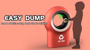EASY DUMP / Smart rubbish sorting trash bin for children
