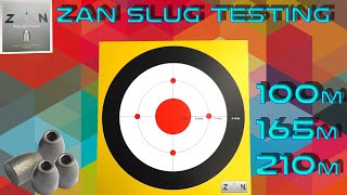 Long Range Slug Reviews S01E05: 23gr ZAN Projectile .218 Slugs on 100m, 165m ,210m