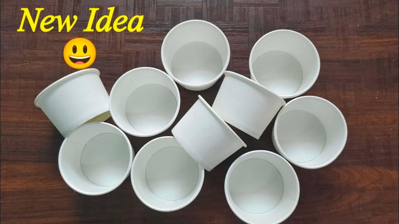 Paper Cup craft idea😃/நீங்களும் செஞ்சி வச்சிக்கோங்க /craft tamil YouTube