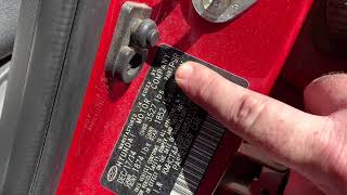 2011-2018 Hyundai Accent Paint Code Location