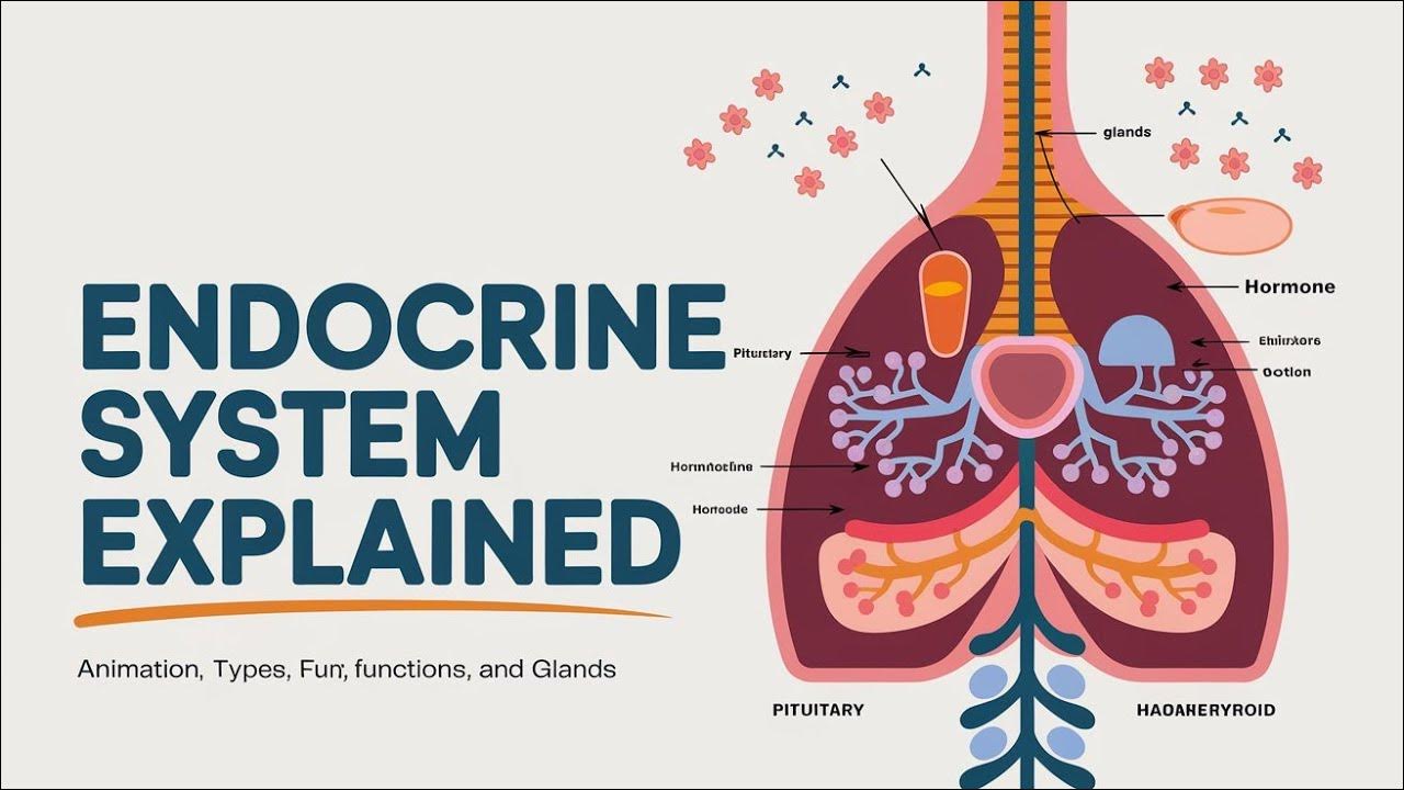 Endocrine System Animation, types of endocrine system, functions of