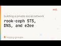 #45 STS planning & account recovery encryption — building a private social network