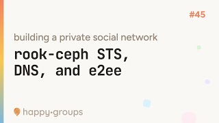 #45 STS planning & account recovery encryption — building a private social network