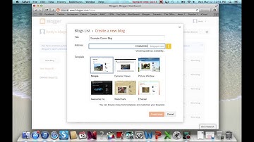 How To Create a Blog Using Blogger.com