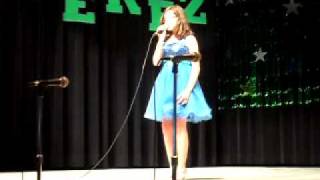 Kamryn singing at talent show