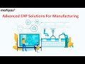 Advanced ERP Solutions For Manufacturing | Benefits Of #MatiyasERPsystem In The Manufacturing