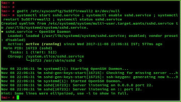 How To Configure SSH OpenSSH Server SSHD on openSUSE Leap 42.2