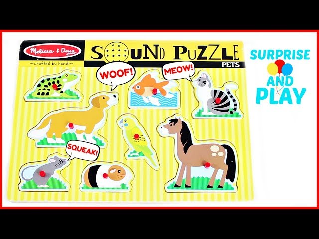 Melissa & Doug Puzzle, Sound, Pets