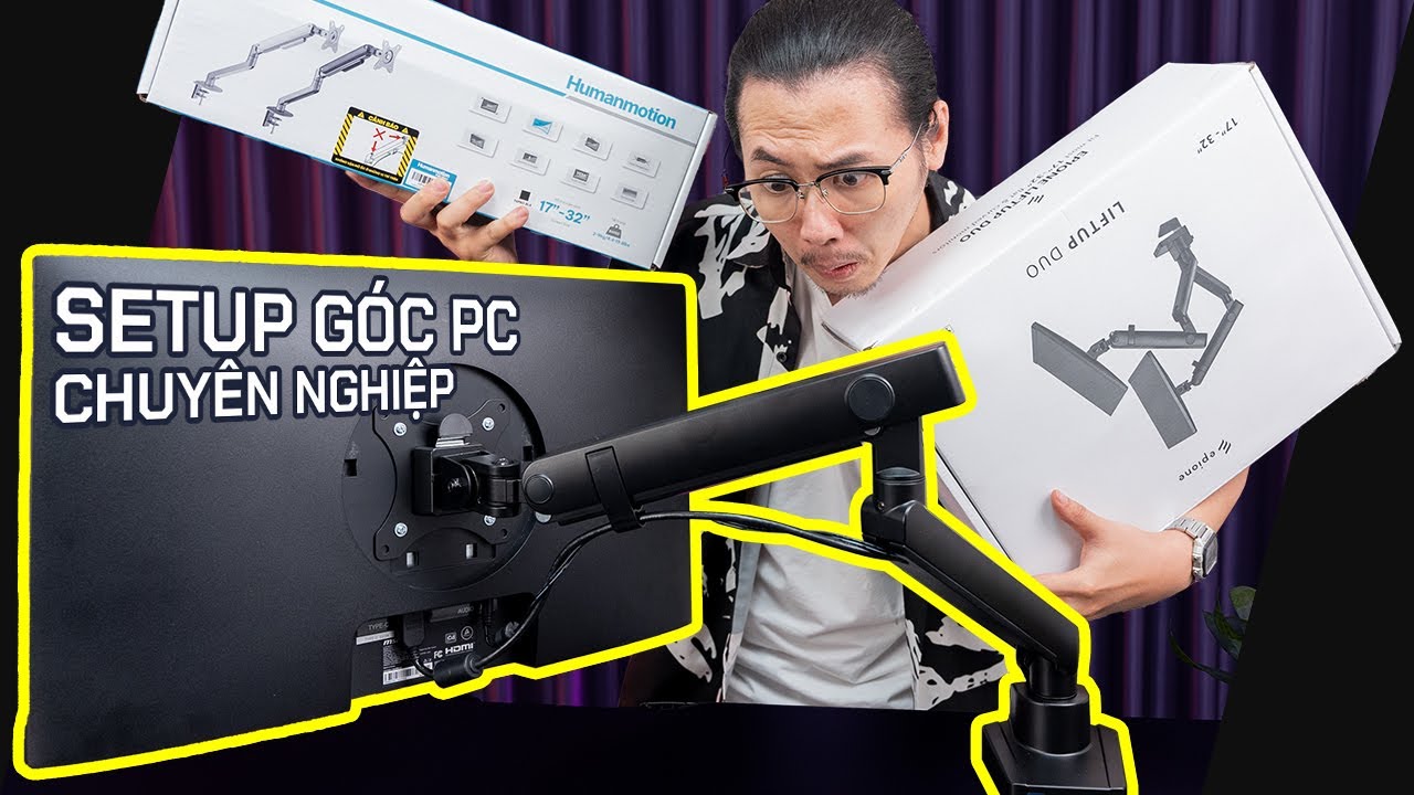 SETUP GÓC PC CỰC ĐỈNH Với Arm Đỡ Màn Hình - Cách Chọn Và Hướng Dẫn Lắp ...